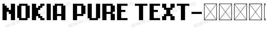 NOKIA PURE TEXT字体转换